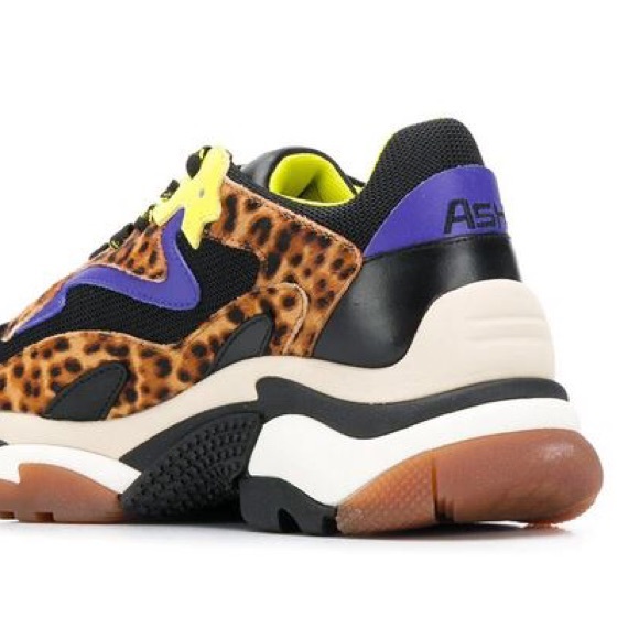 NWOT/B Ash Chunky Leopard Print Sneakers - Picture 4 of 10